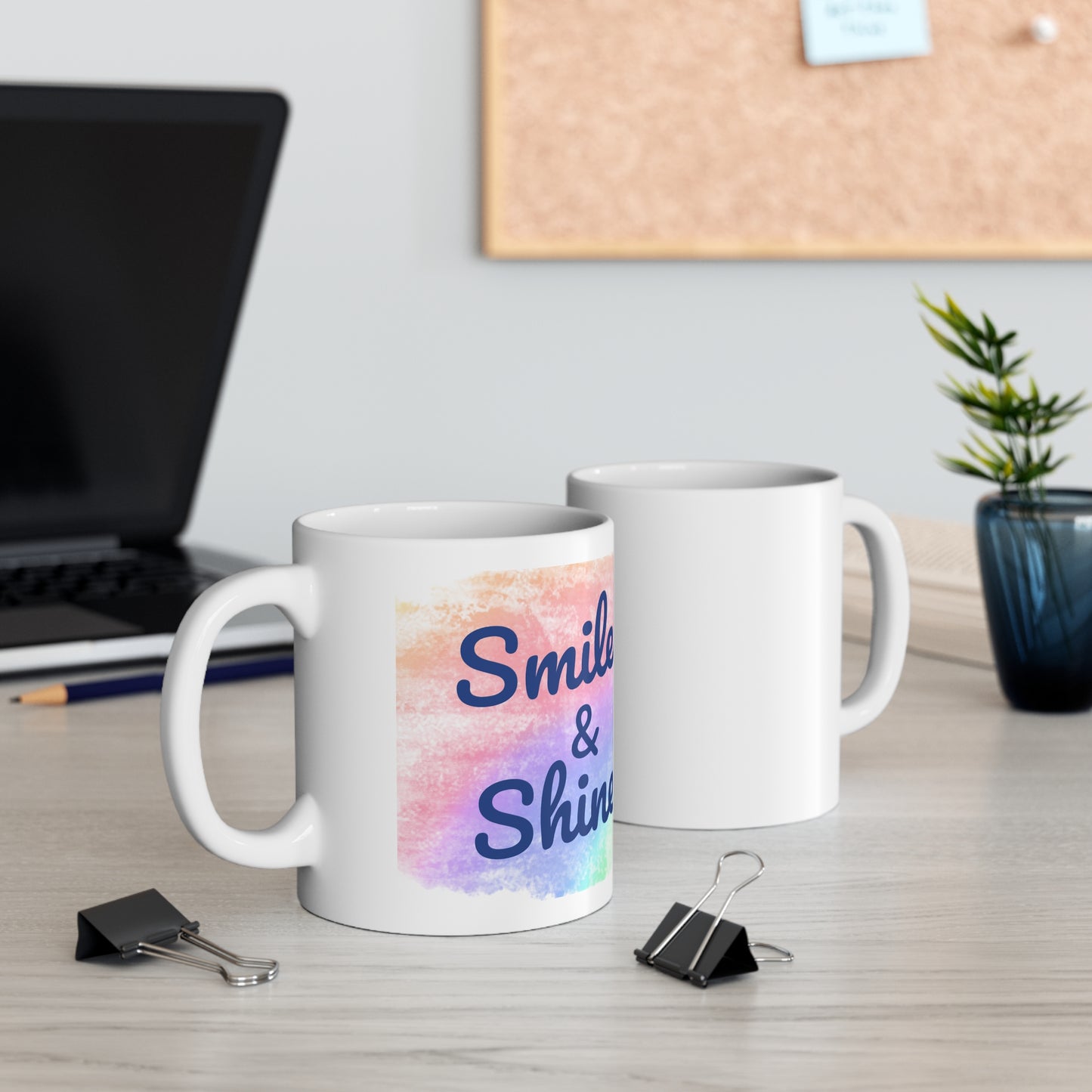 Smile & Shine Ceramic Coffee Mug 11oz