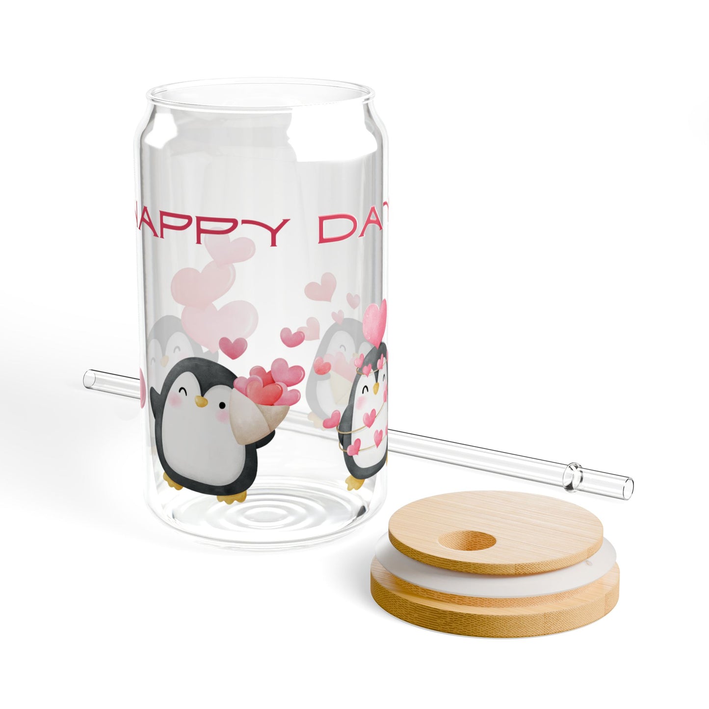 Happy Day Sipper Glass, 16oz