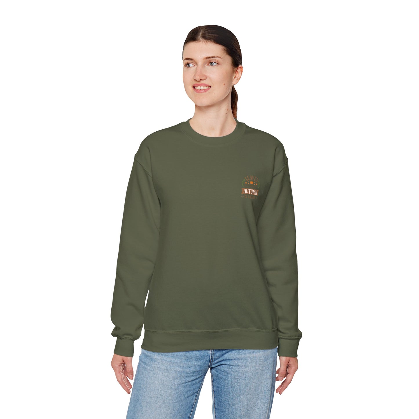 Leaves Are Falling Autumn Is Calling Unisex Heavy Blend™ Crewneck Sweatshirt