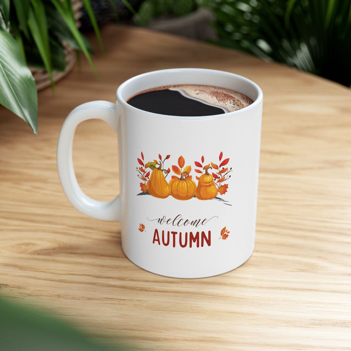 Welcome Autumn Ceramic Mug, (11oz, 15oz)