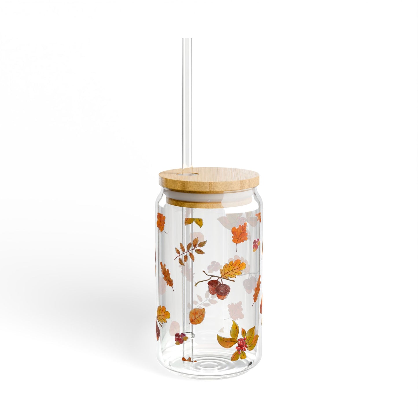 Autumn Hues Sipper Glass, 16oz