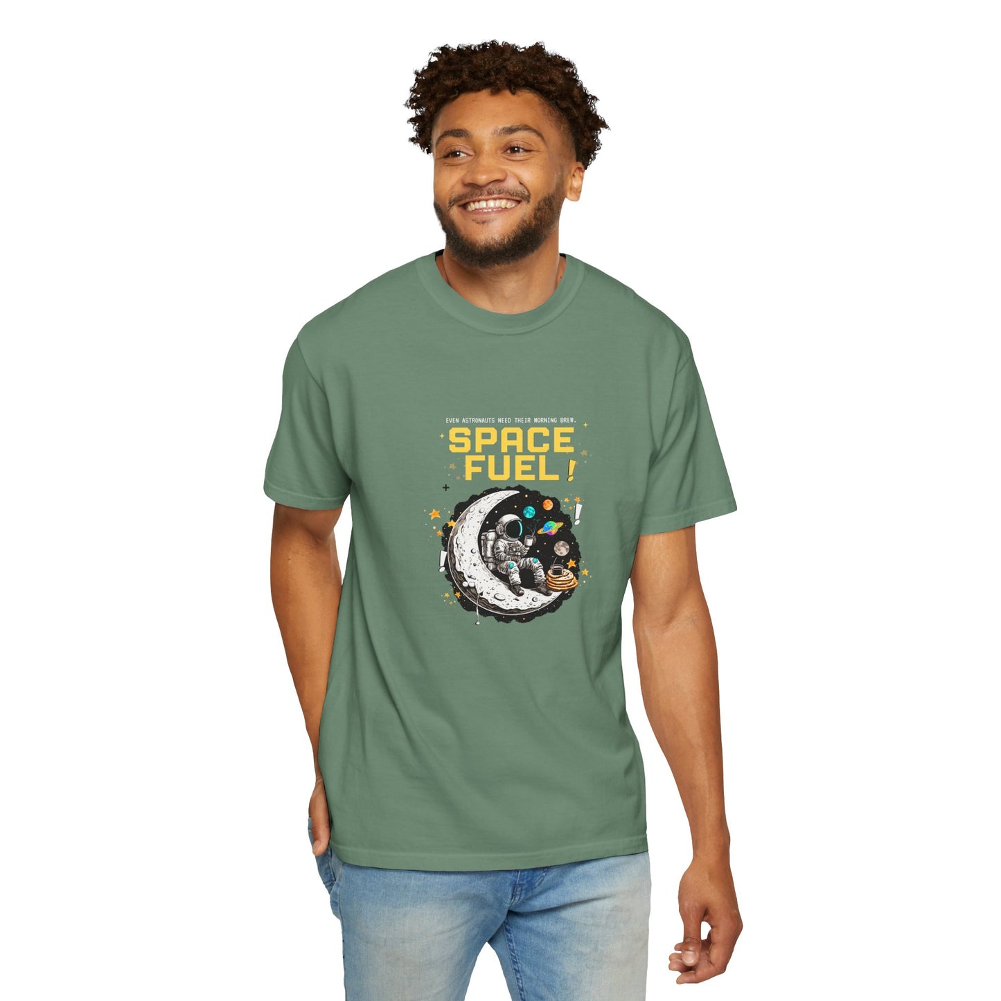 Space Fuel Unisex Garment-Dyed T-shirt