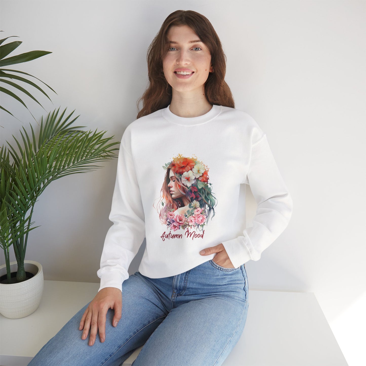 Autumn Mood Women's Heavy Blend™ Crewneck Sweatshirt