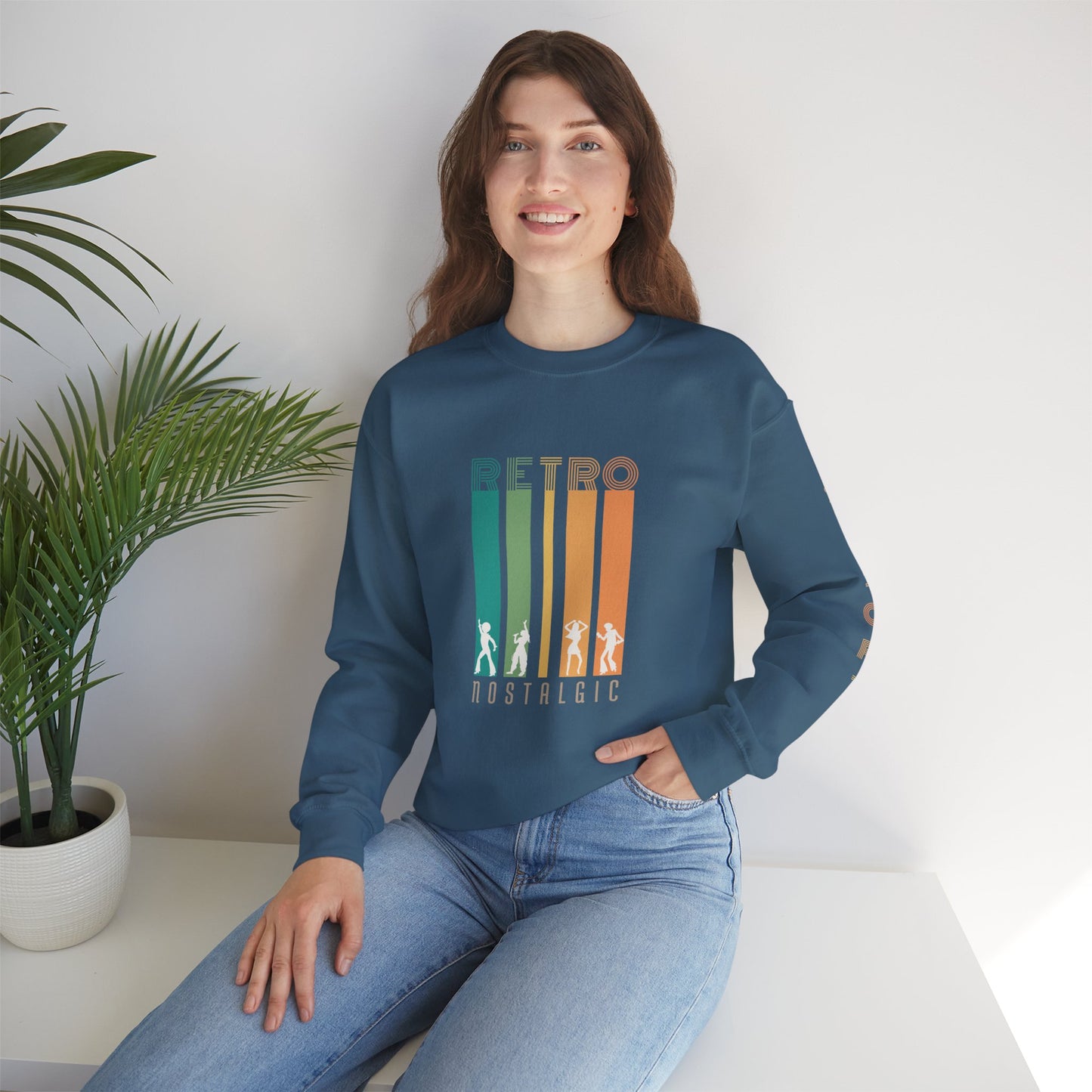 Retro Nostalgic Unisex Heavy Blend™ Crewneck Sweatshirt