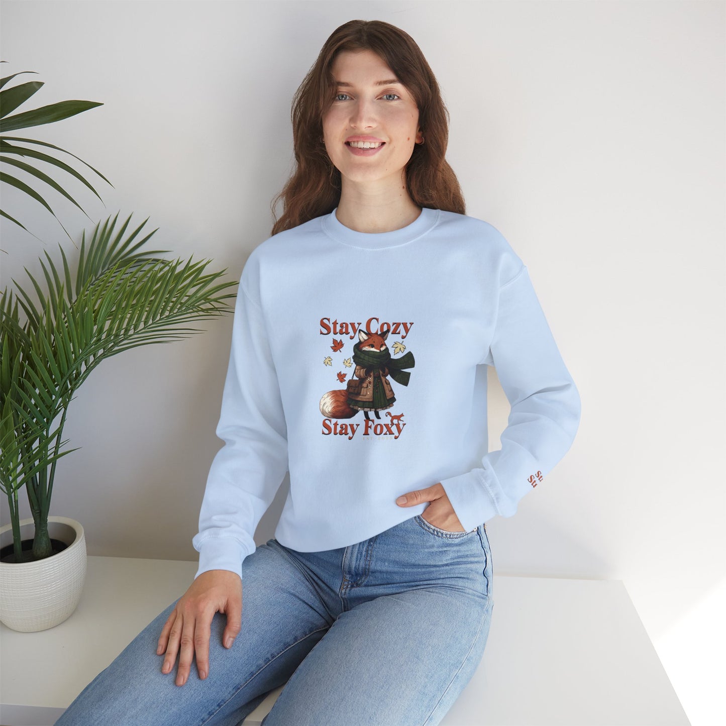 Stay Cozy Stay Foxy Women's Heavy Blend™ Crewneck Sweatshirt