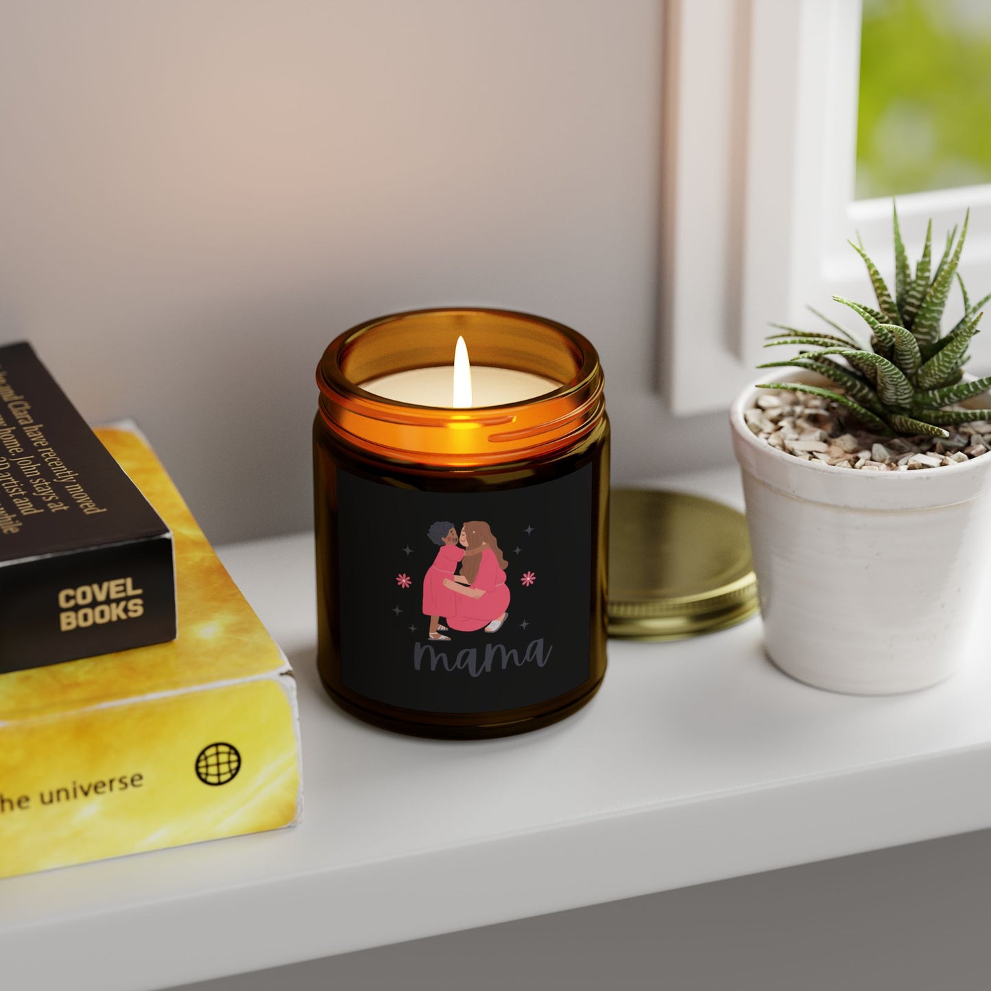 Mama Blackberry Vanilla Scented Candles, Coconut Apricot Wax (9oz)