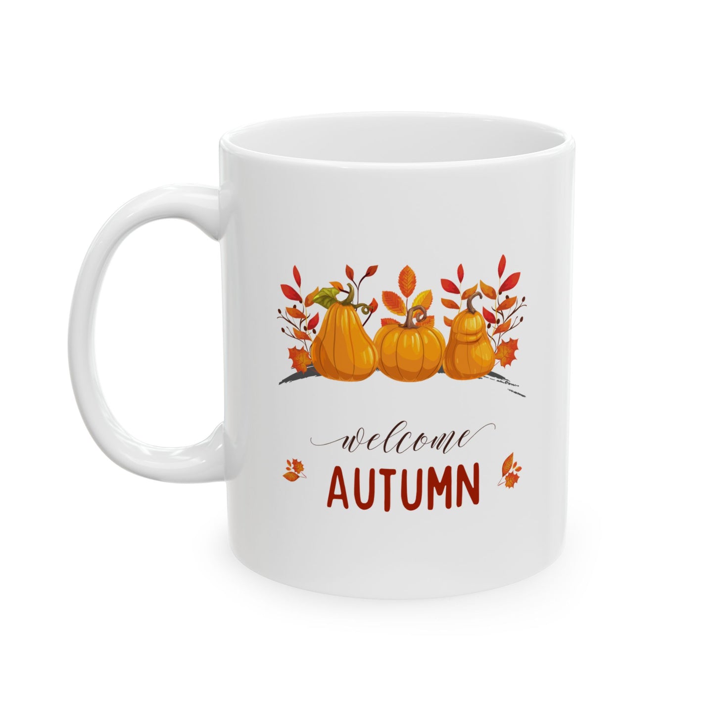 Welcome Autumn Ceramic Mug, (11oz, 15oz)