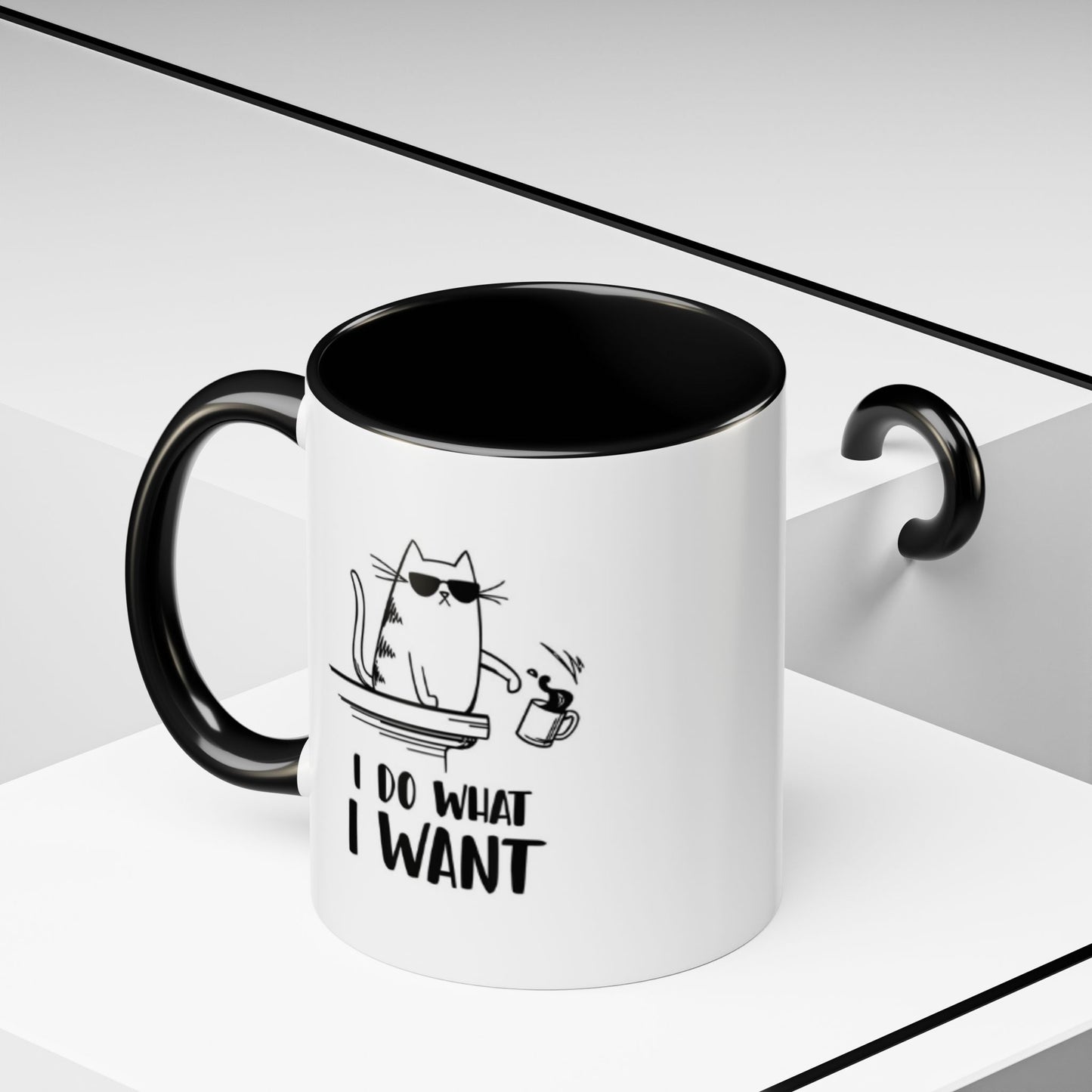 I Do What I Want Accent Coffee Mug (11, 15oz)