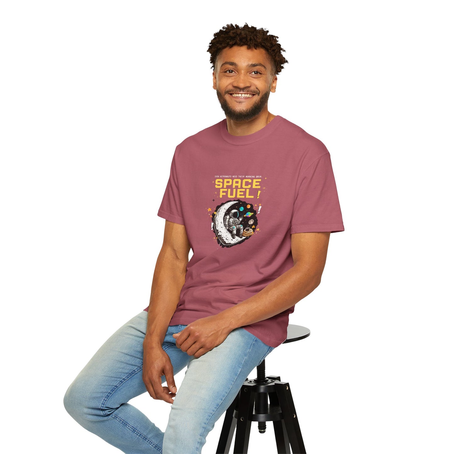 Space Fuel Unisex Garment-Dyed T-shirt