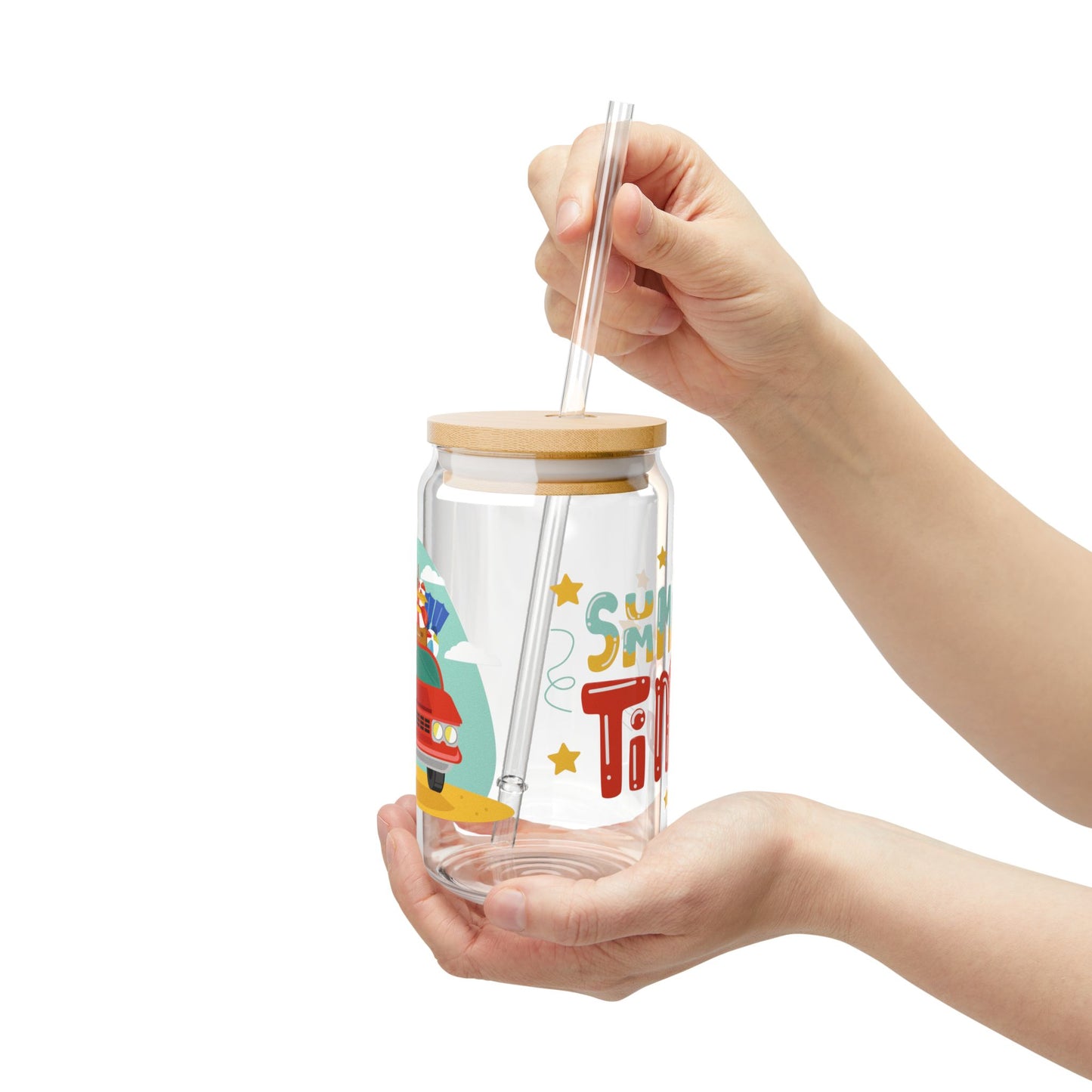 Summer Time Sipper Glass, 16oz