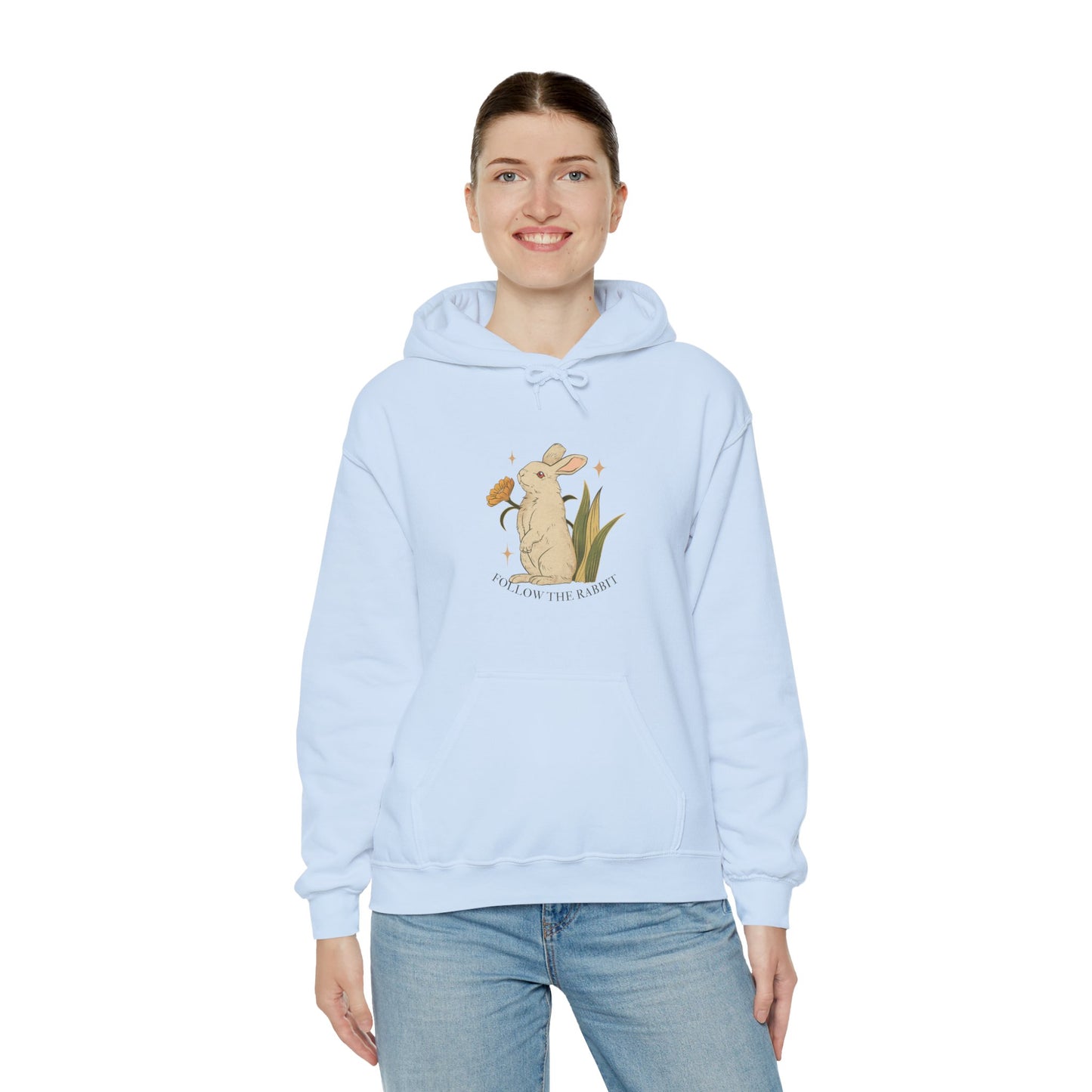 Follow The Rabbit Women's Heavy Blend™ Hooded Sweatshirt
