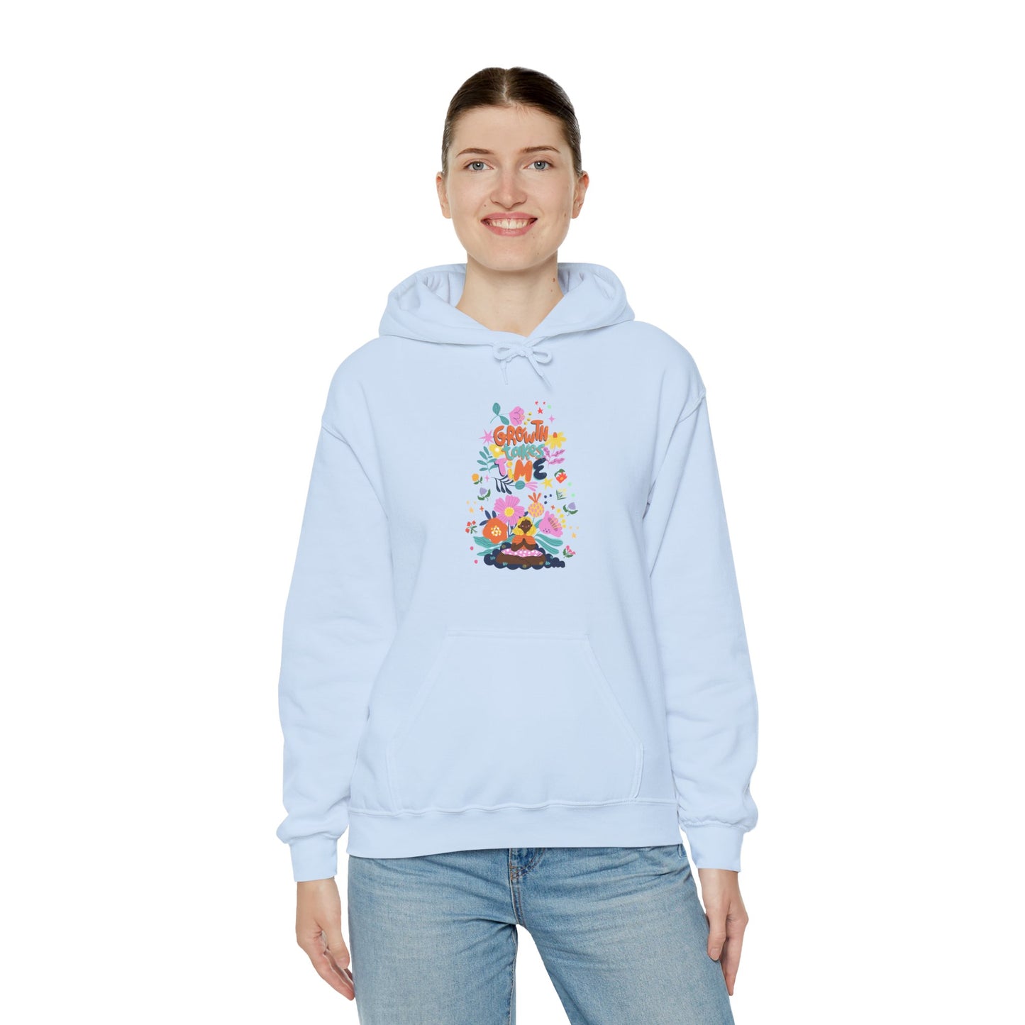 Growth Takes Time Women's Heavy Blend™ Hooded Sweatshirt