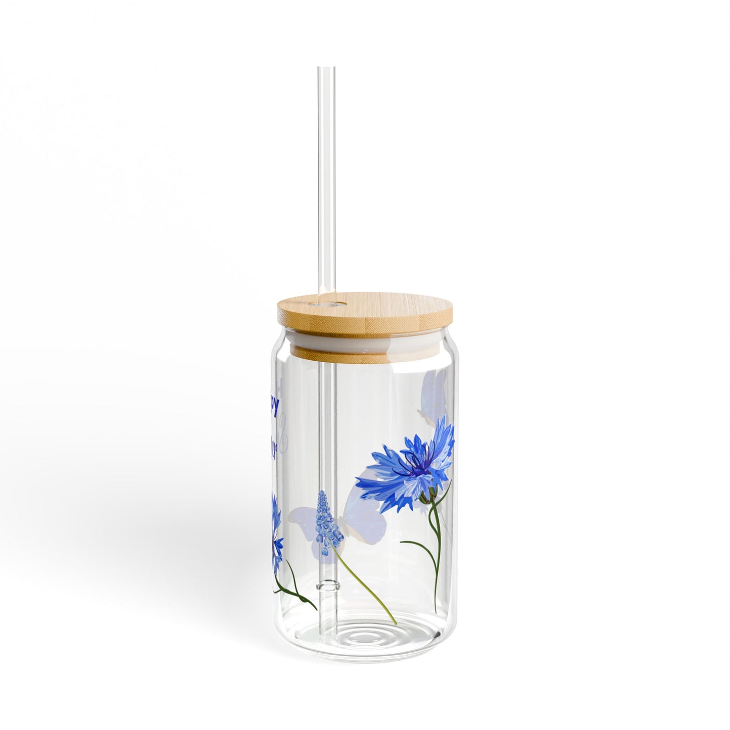 Happy Summer Sipper Glass, 16oz