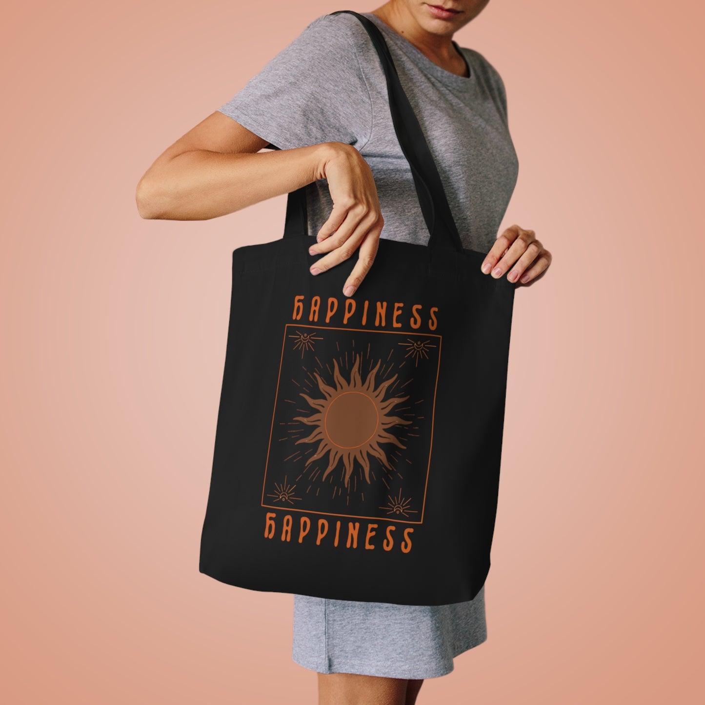 Happiness Cotton Tote Bag