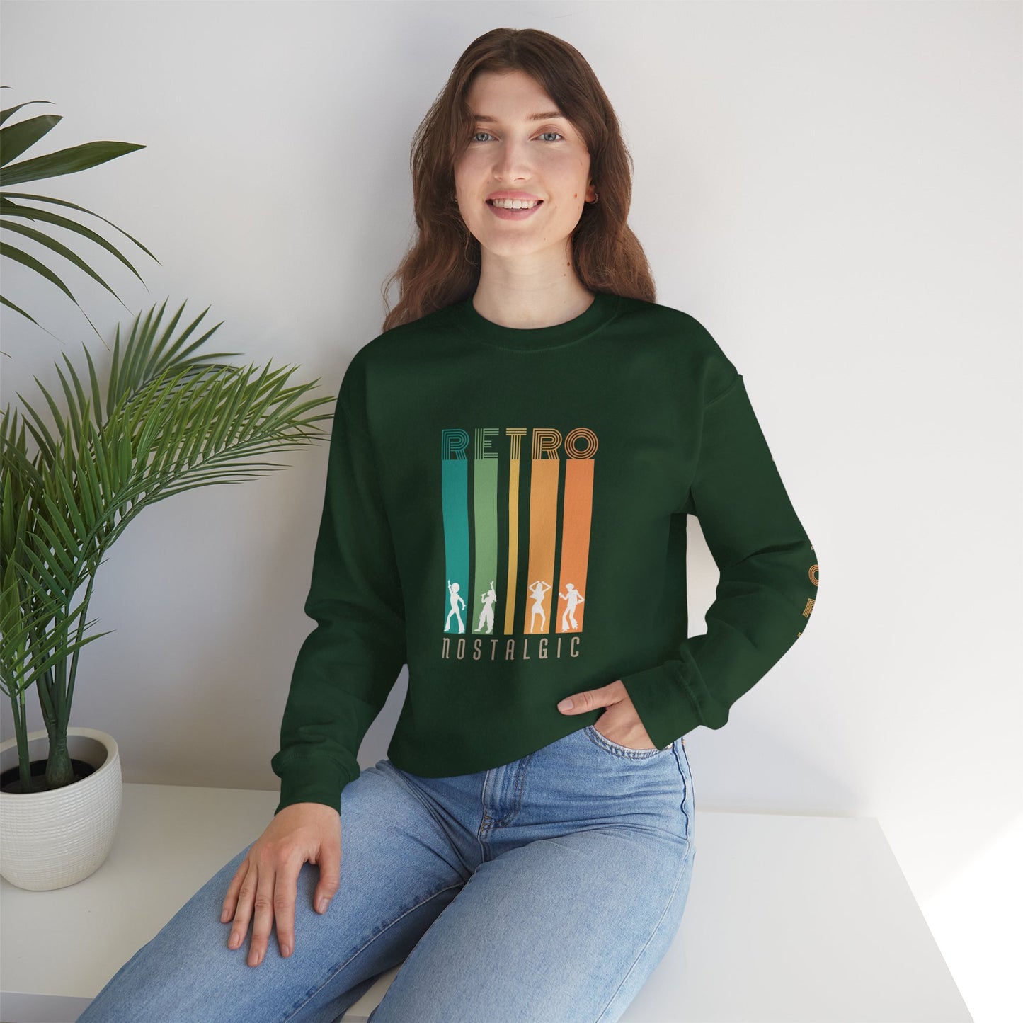 Retro Nostalgic Unisex Heavy Blend™ Crewneck Sweatshirt