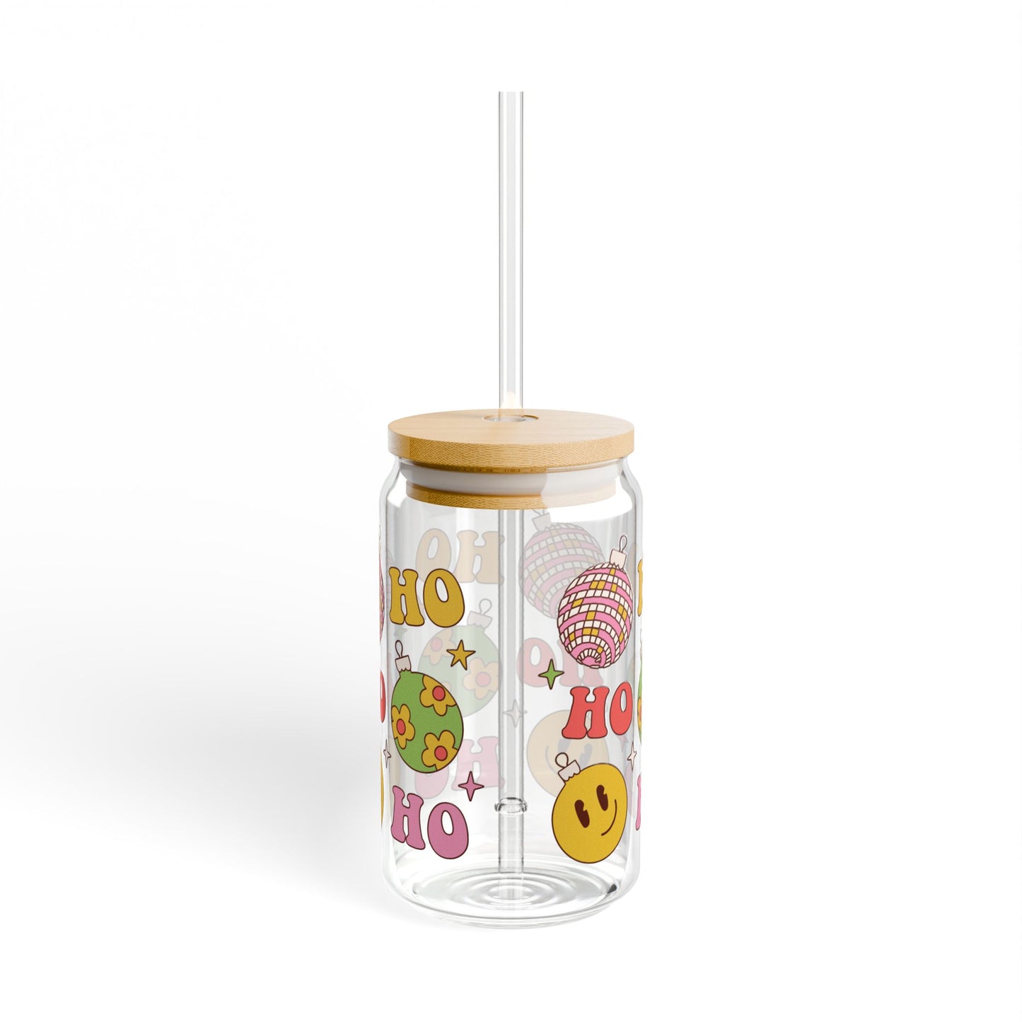 Ho Ho Ho Sipper Glass, 16oz
