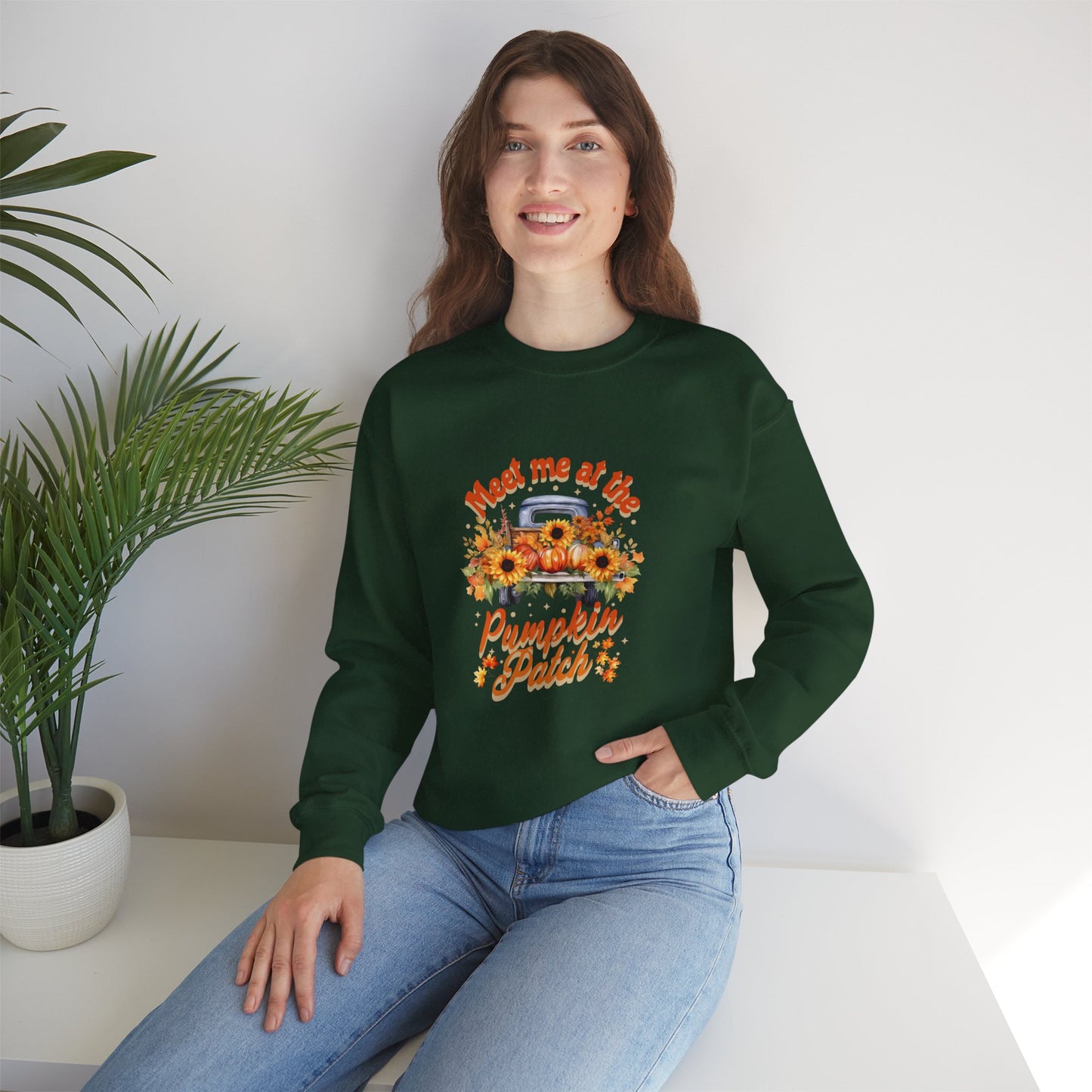 Meet Me At The Pumpkin Patch Unisex Heavy Blend™ Crewneck Sweatshirt