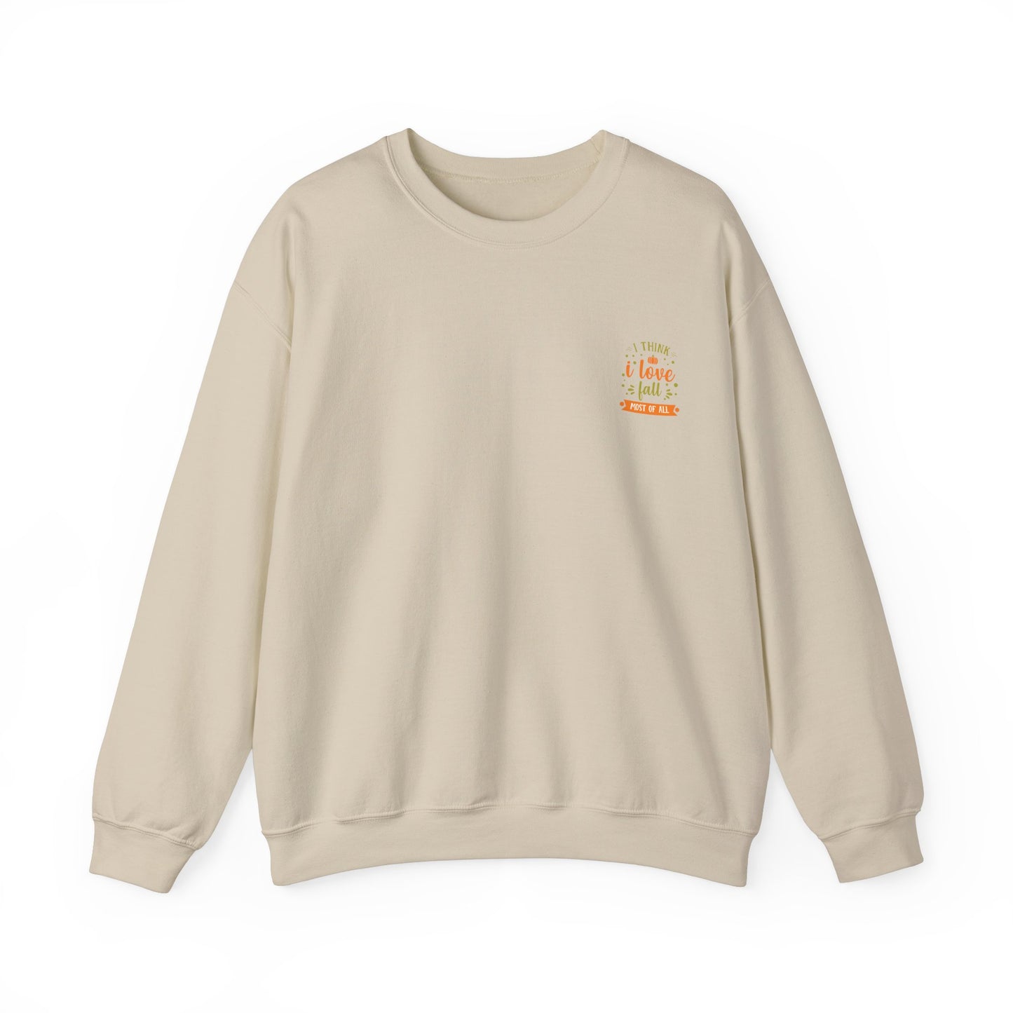 I Think I Love Fall Most Of All Unisex Heavy Blend™ Crewneck Sweatshirt