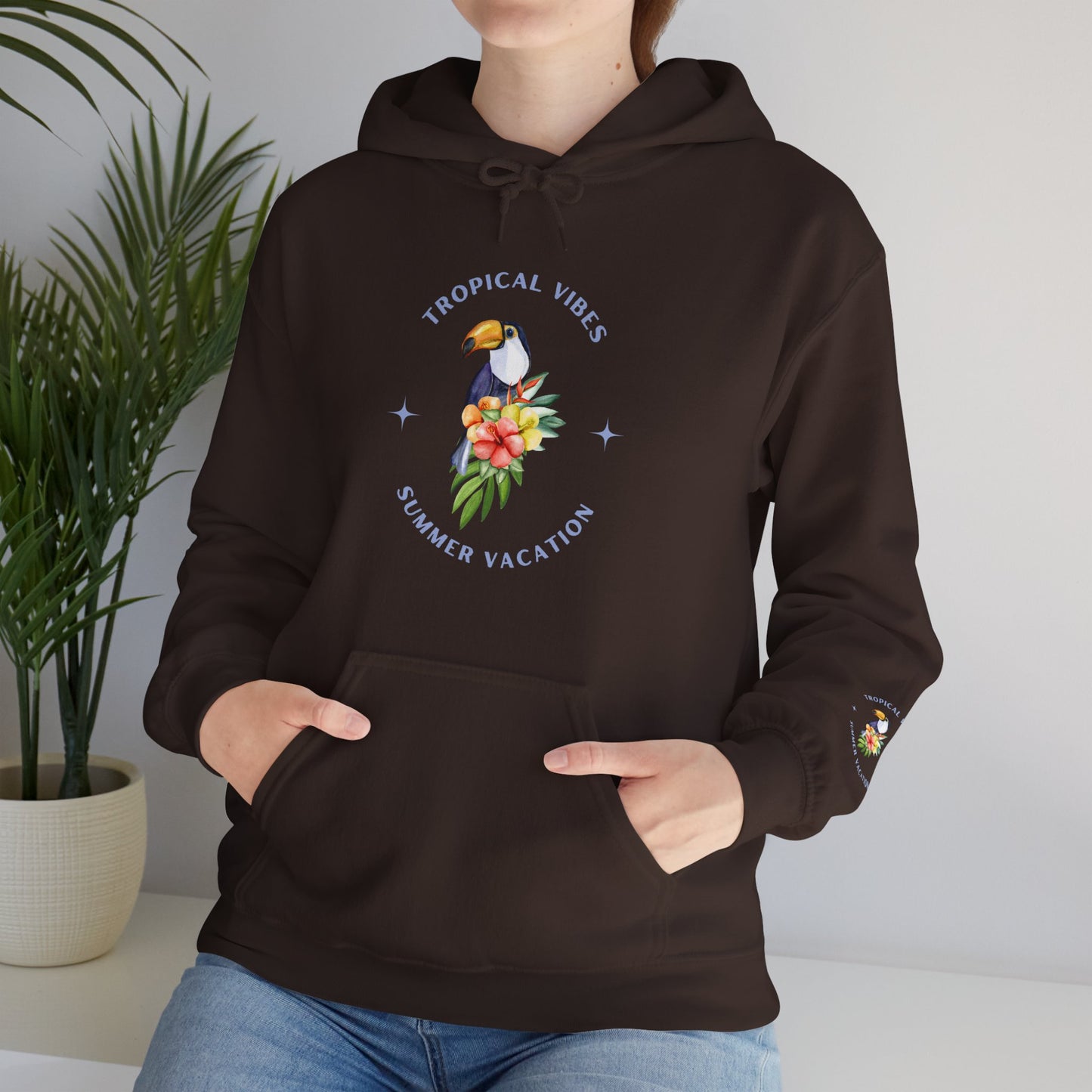 Tropical Vibes Women's Heavy Blend™ Hooded Sweatshirt