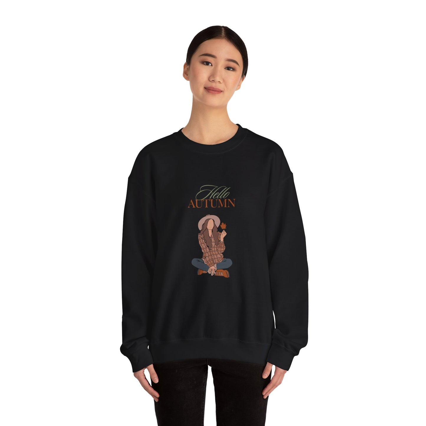 Brown Autumn Women's Heavy Blend™ Crewneck Sweatshirt