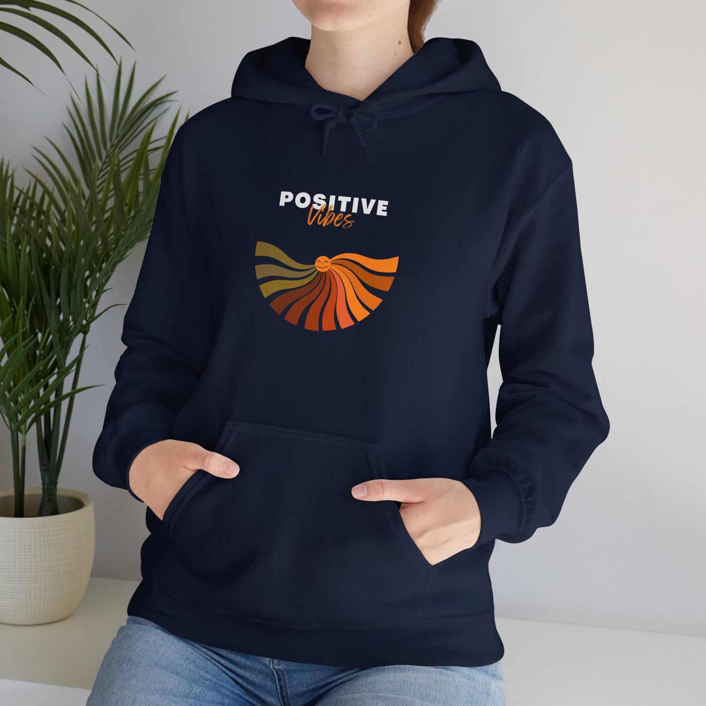 Positive Vibes Unisex Heavy Blend™ Hooded Sweatshirt