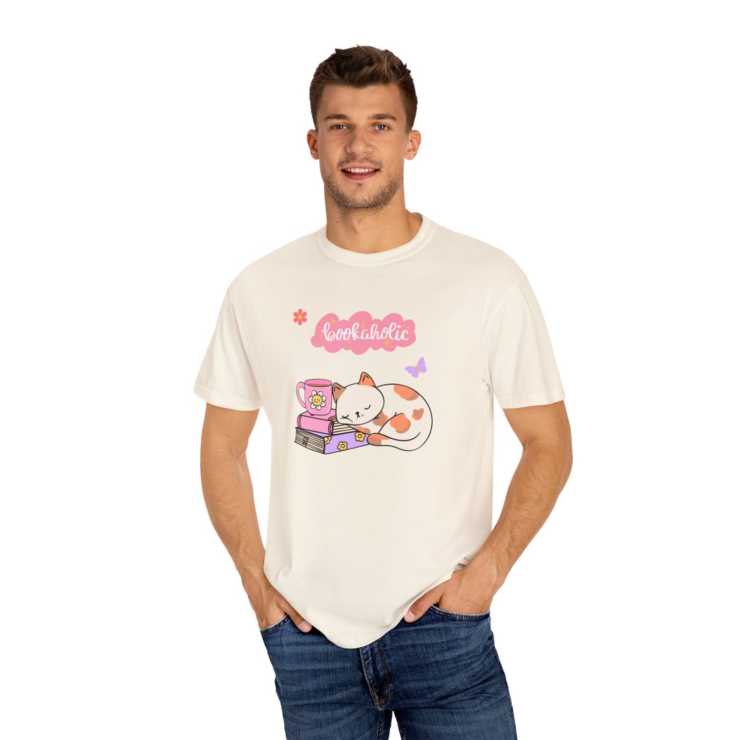 Bookaholic Unisex Garment-Dyed T-shirt