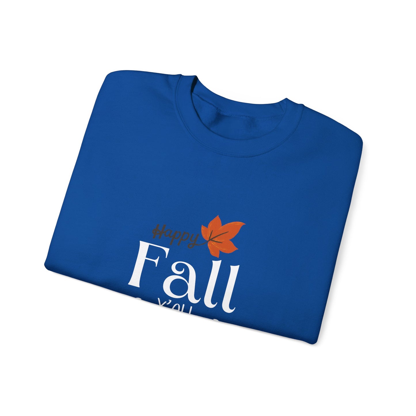 Happy Fall Y'all Unisex Heavy Blend™ Crewneck Sweatshirt