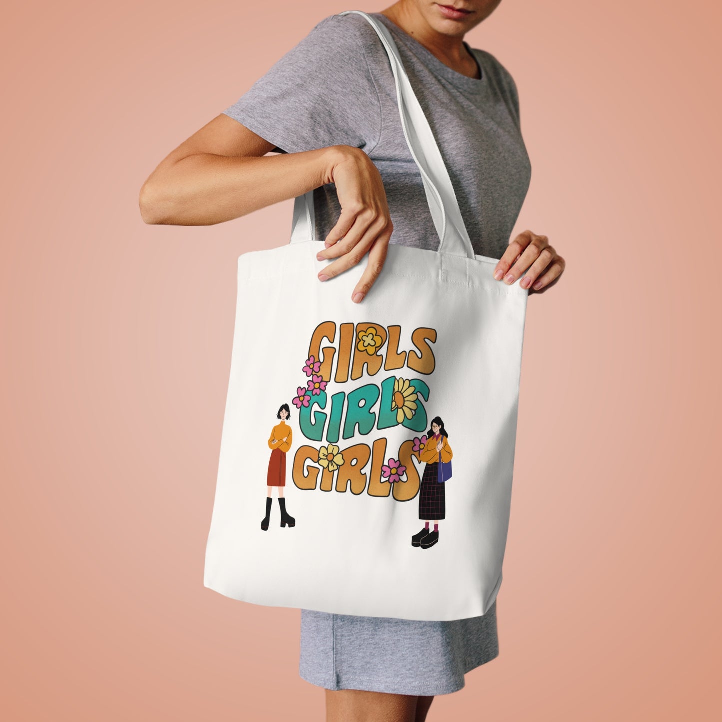 Girls Cotton Tote Bag