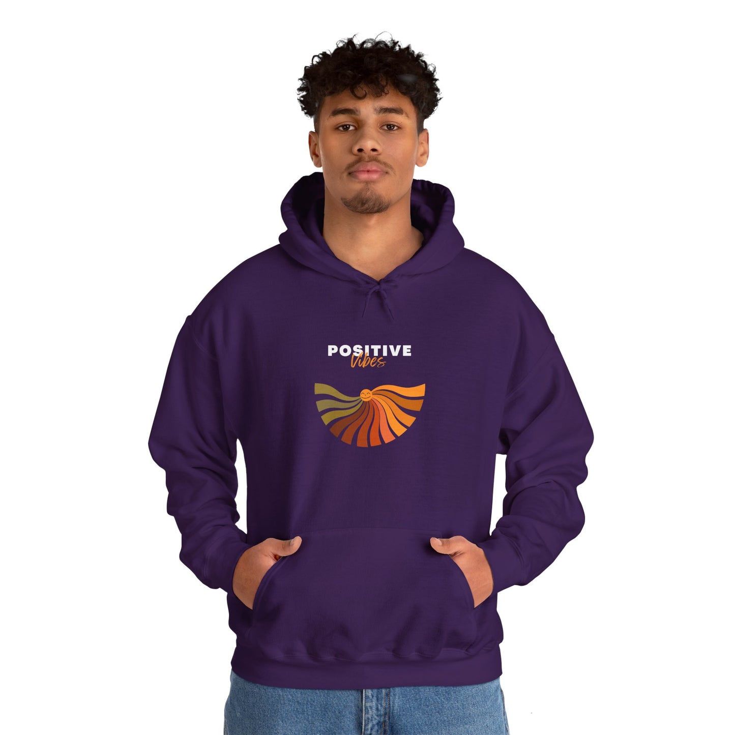 Positive Vibes Unisex Heavy Blend™ Hooded Sweatshirt