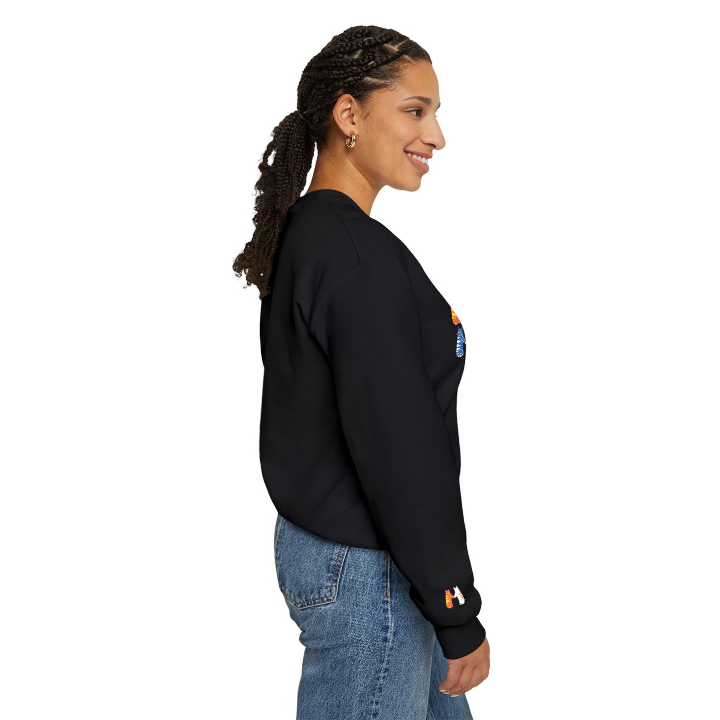 Meow Unisex Heavy Blend™ Crewneck Sweatshirt (Embroidery Decoration)