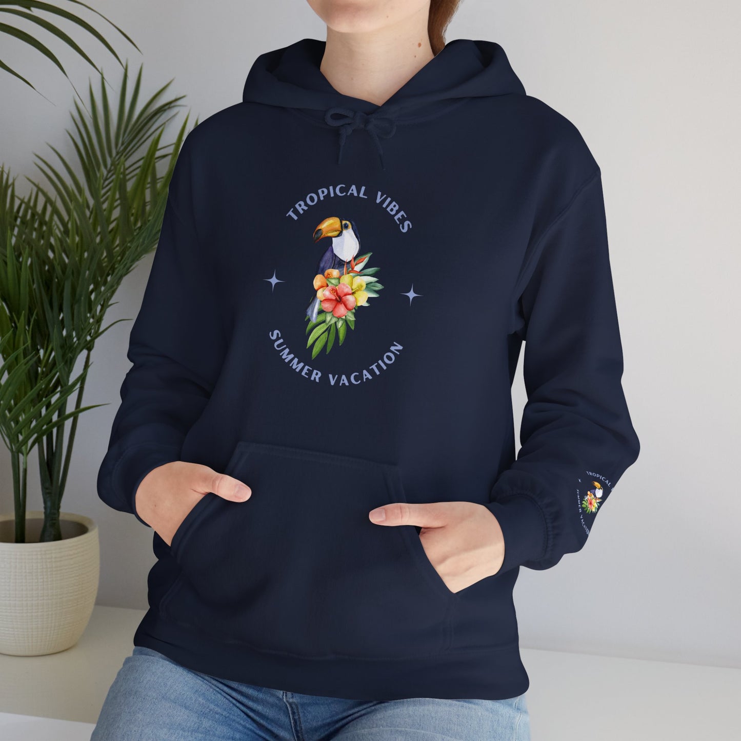 Tropical Vibes Women's Heavy Blend™ Hooded Sweatshirt