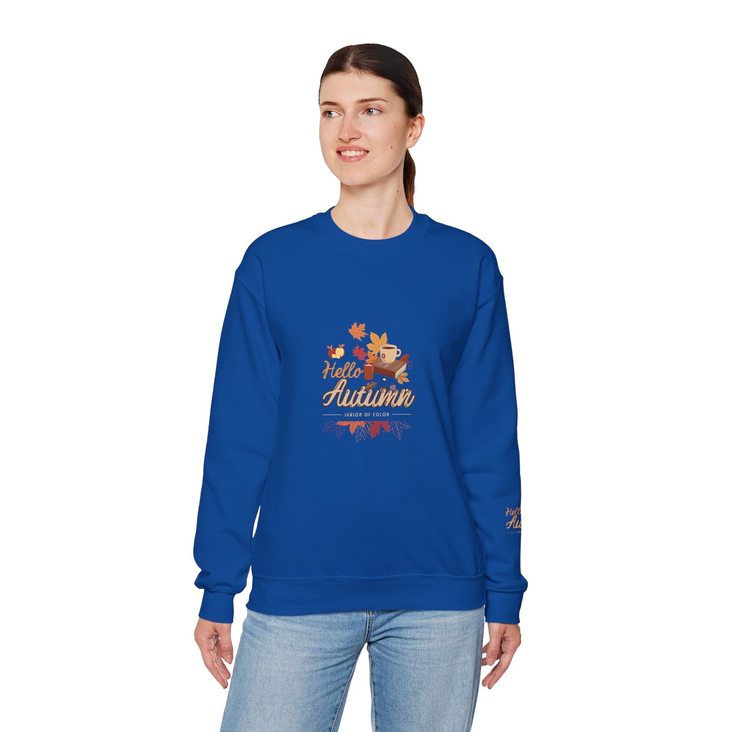 Hello Autumn Season Of Colour Unisex Heavy Blend™ Crewneck Sweatshirt