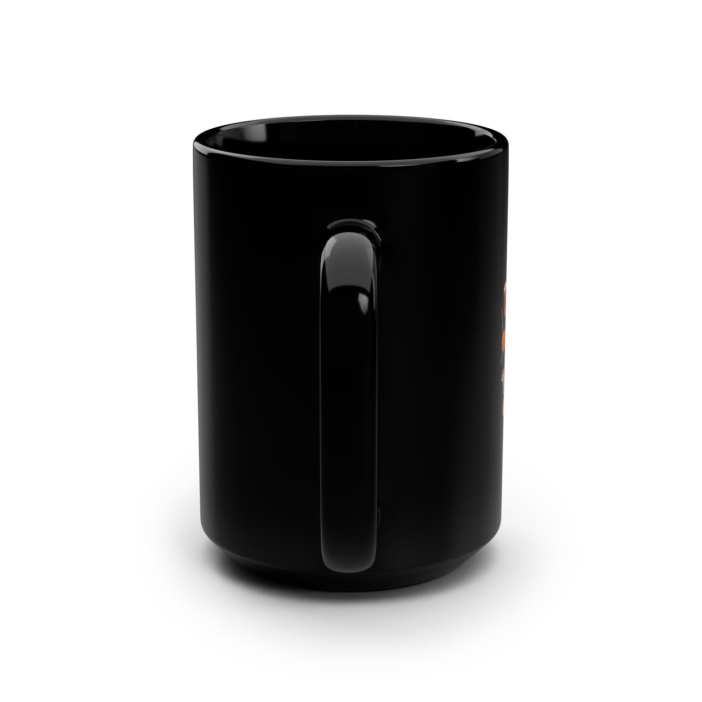 Autumn is Happiness Black Mug, 15oz
