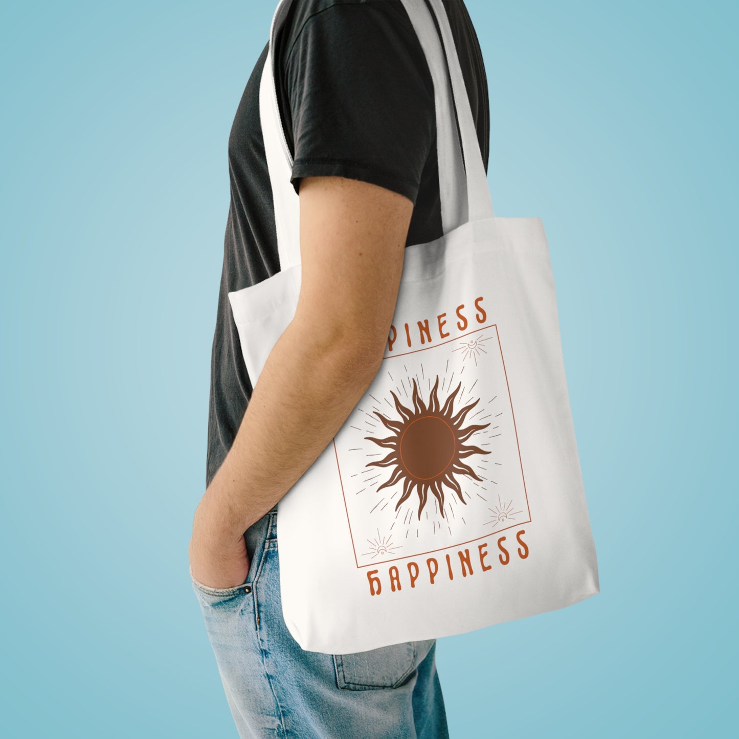 Happiness Cotton Tote Bag