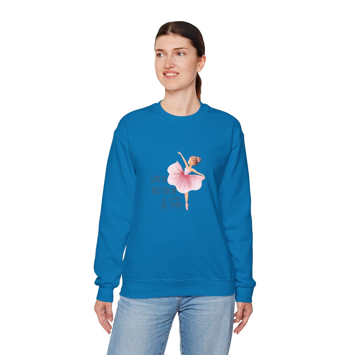 Life Is Better In A Tutu Women's Heavy Blend™ Crewneck Sweatshirt