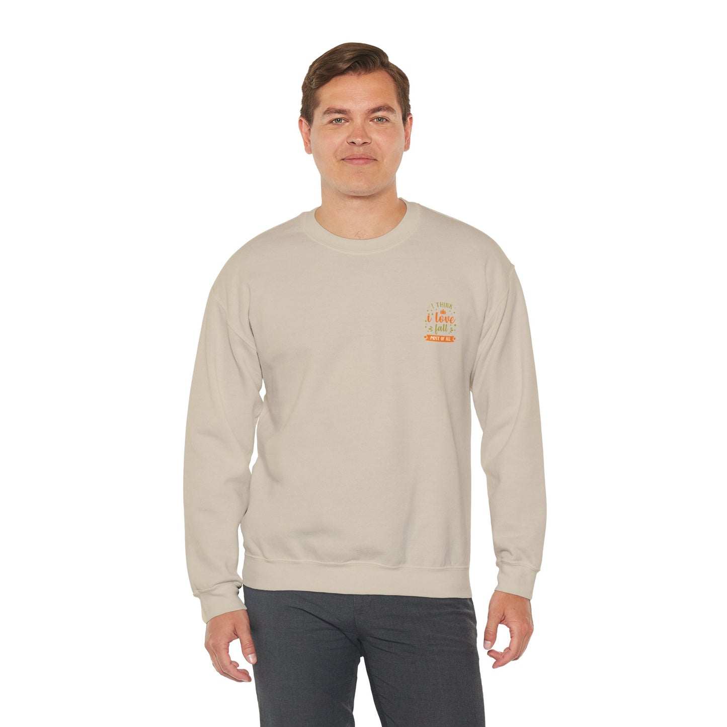 I Think I Love Fall Most Of All Unisex Heavy Blend™ Crewneck Sweatshirt