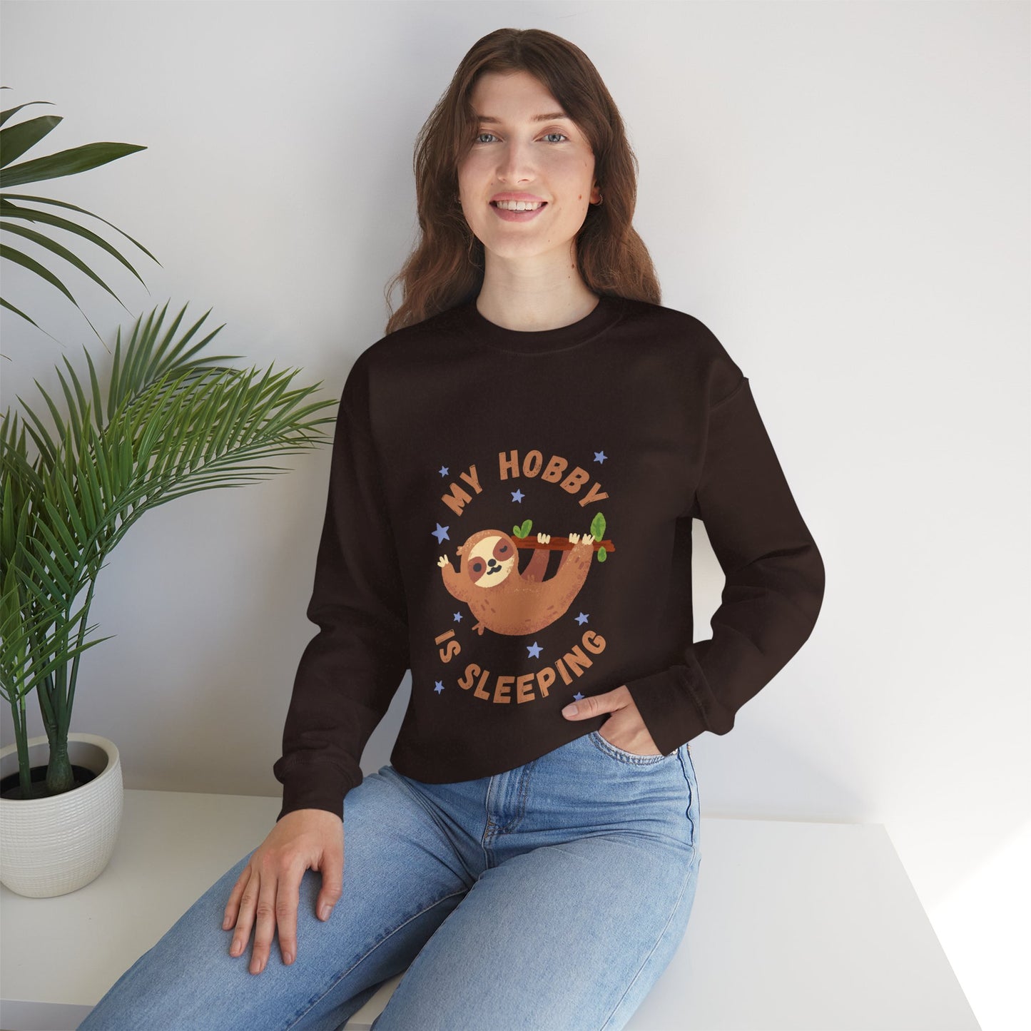 My Hobby Is Sleeping Women's Heavy Blend™ Crewneck Sweatshirt