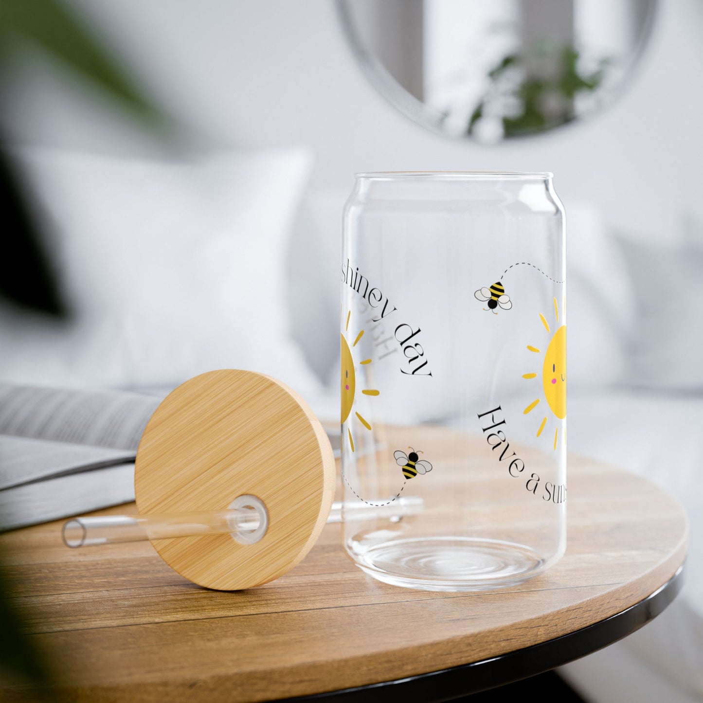 Have A Sunshiney Sipper Glass, 16oz