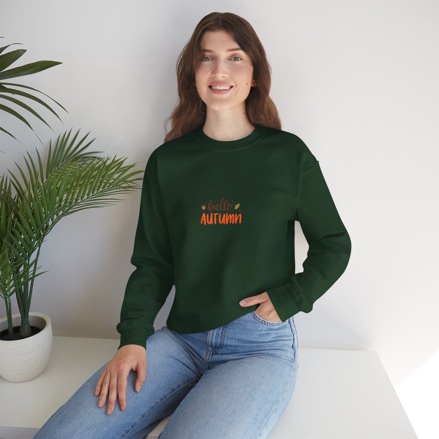 Beige Bird Women's Heavy Blend™ Crewneck Sweatshirt