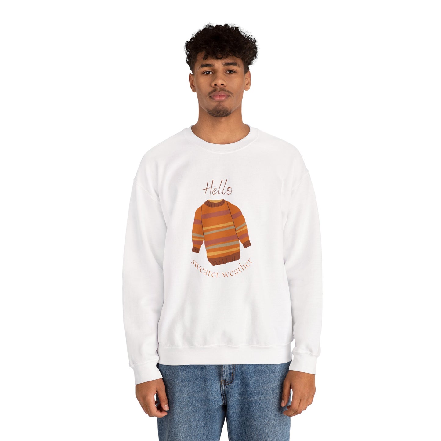 Hello Sweater Weather Unisex Heavy Blend™ Crewneck Sweatshirt