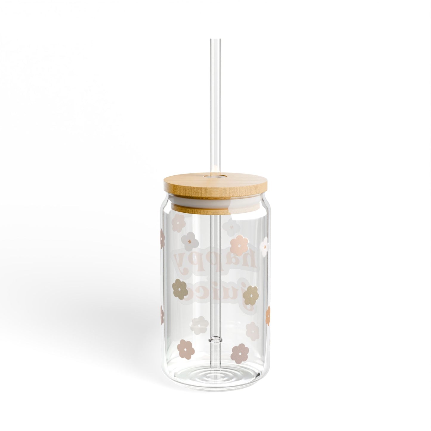 Happy Juice Sipper Glass, 16oz