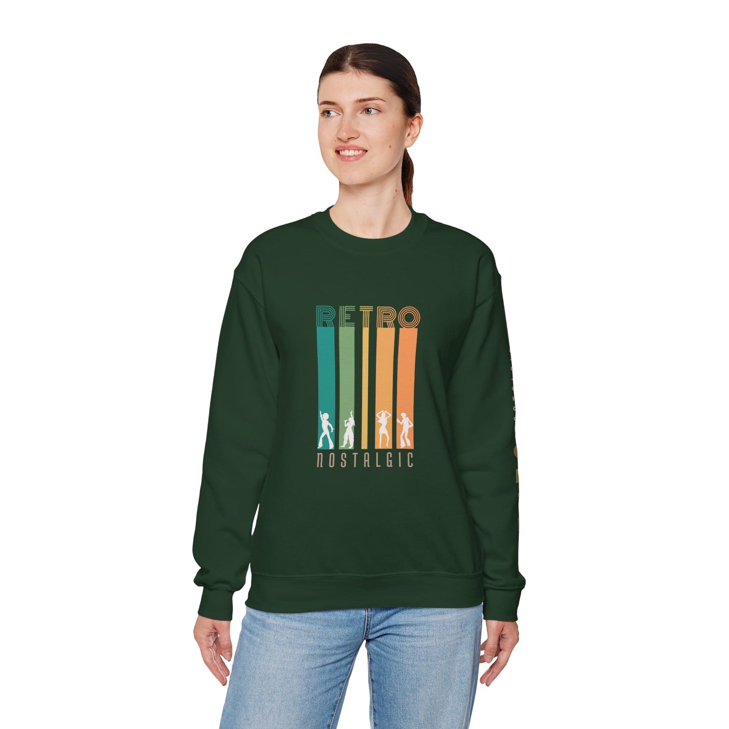 Retro Nostalgic Unisex Heavy Blend™ Crewneck Sweatshirt