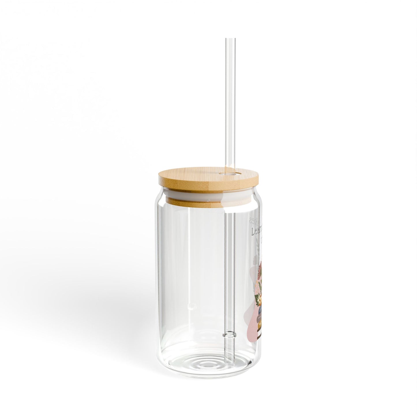 Learning Takes Time Sipper Glass, 16oz