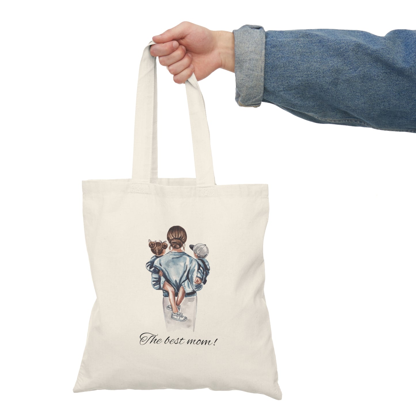 The Best Mom Natural Tote Bag