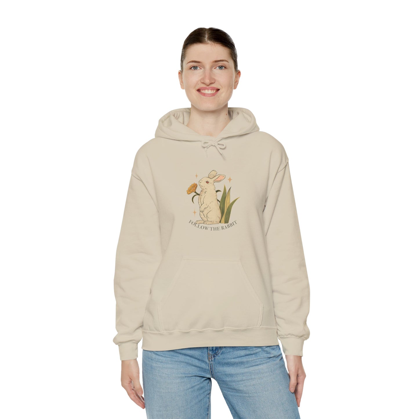 Follow The Rabbit Women's Heavy Blend™ Hooded Sweatshirt