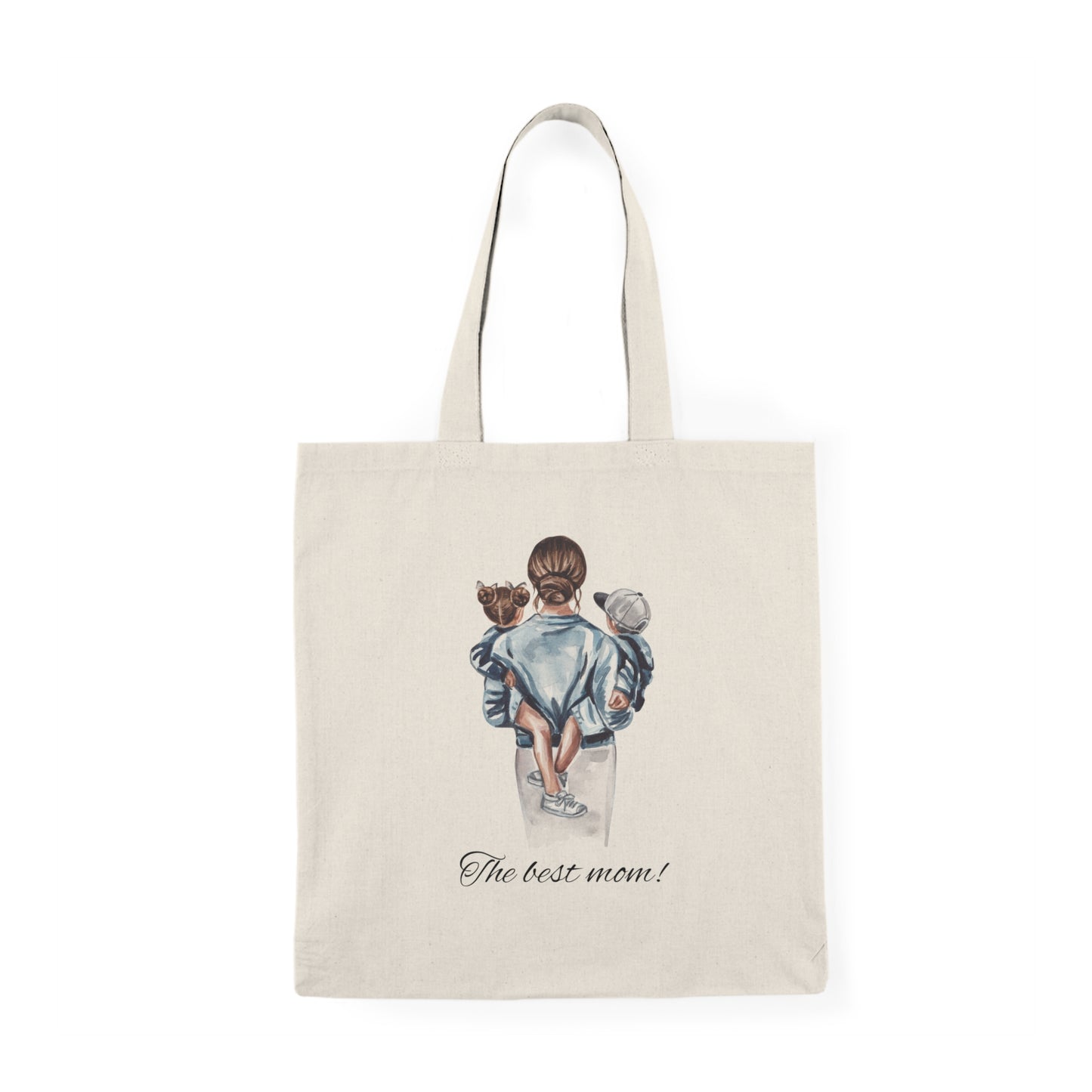 The Best Mom Natural Tote Bag