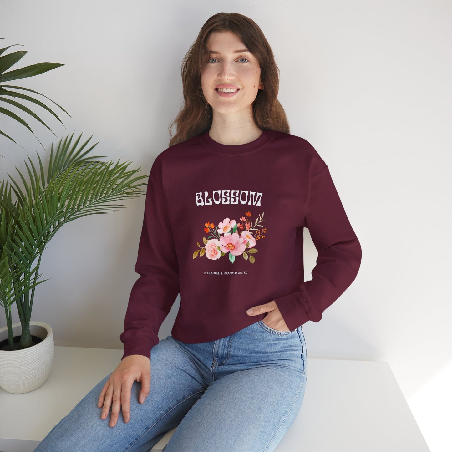 Blossom Women's Heavy Blend™ Crewneck Sweatshirt