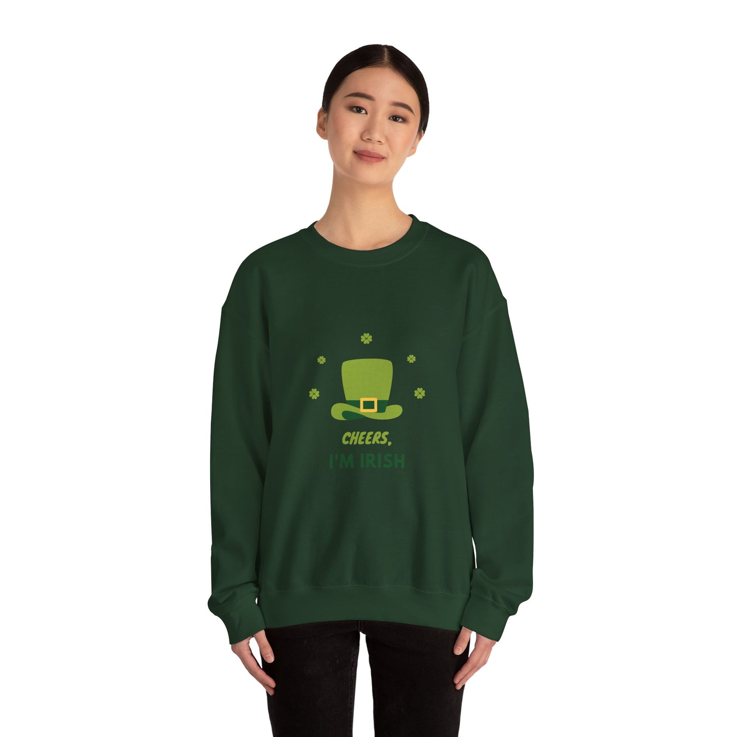 Cheers I'm Irish Unisex Heavy Blend™ Crewneck Sweatshirt