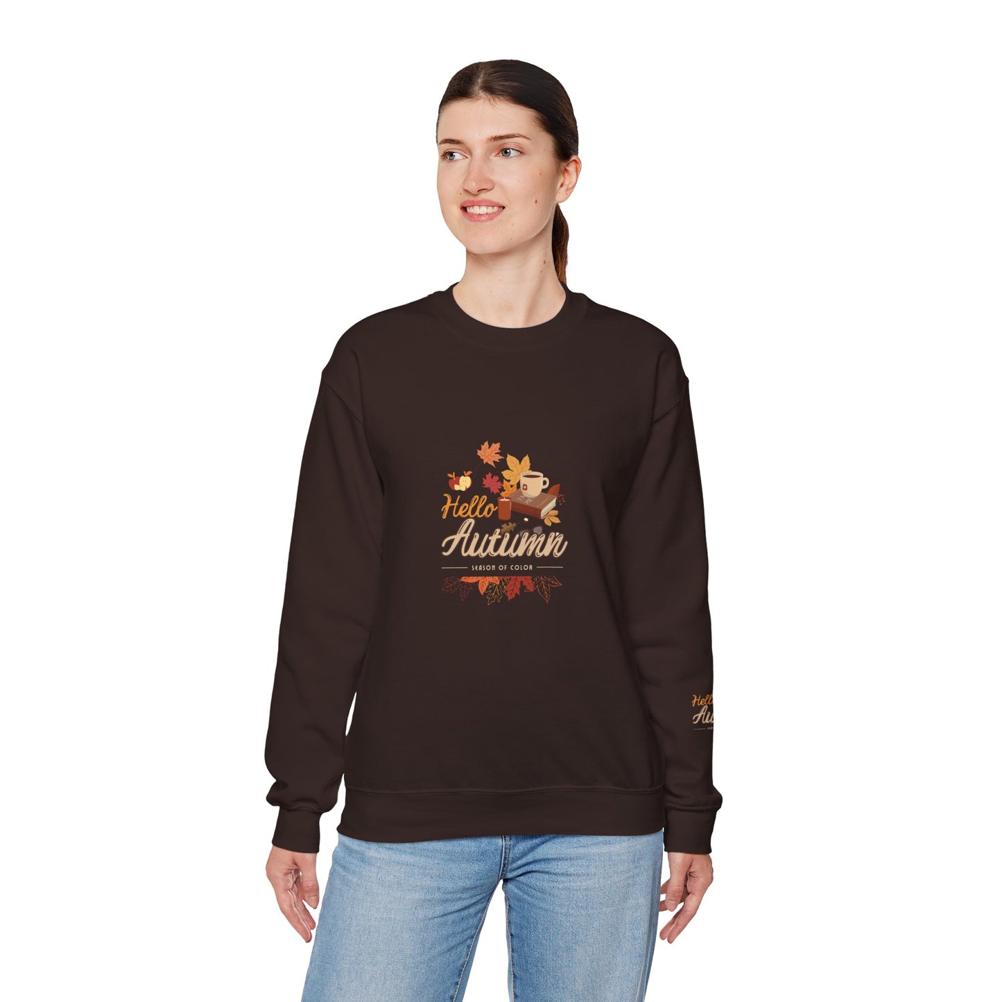 Hello Autumn Season Of Colour Unisex Heavy Blend™ Crewneck Sweatshirt