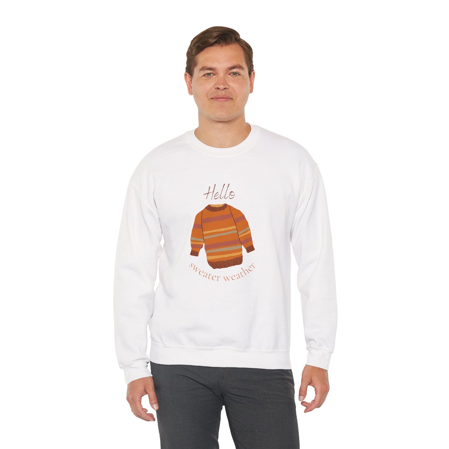 Hello Sweater Weather Unisex Heavy Blend™ Crewneck Sweatshirt